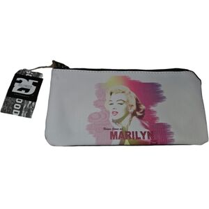 NWT 25 Hollywood Marilyn Monroe Vegan Leather Makeup Bag